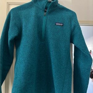 Patagonia Women’s Zip-Up Sweater in Teal